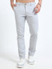Men’s Slim Fit Light Grey Cotton Linen Trousers – Modern Everyday Style