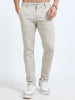 Men’s Slim Fit Cream Cotton Linen Trousers – Elegant & Comfortable