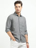 Men’s Premium Linen Casual Shirt – Grey