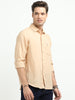 Men’s Premium Linen Casual Shirt – Peach