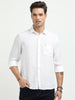 Men’s Premium Linen Casual Shirt – White