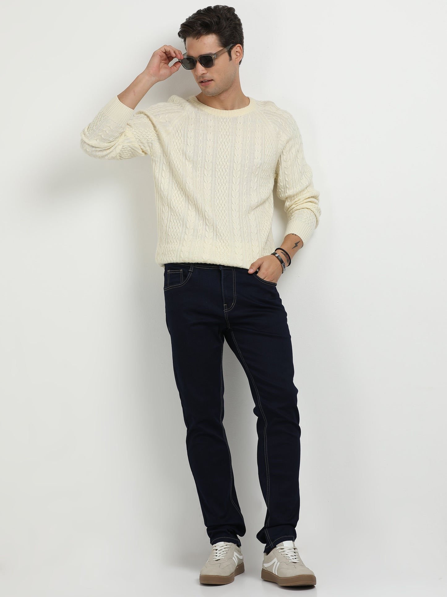 Men’s Slim Fit Denim Jeans – Dark Blue
