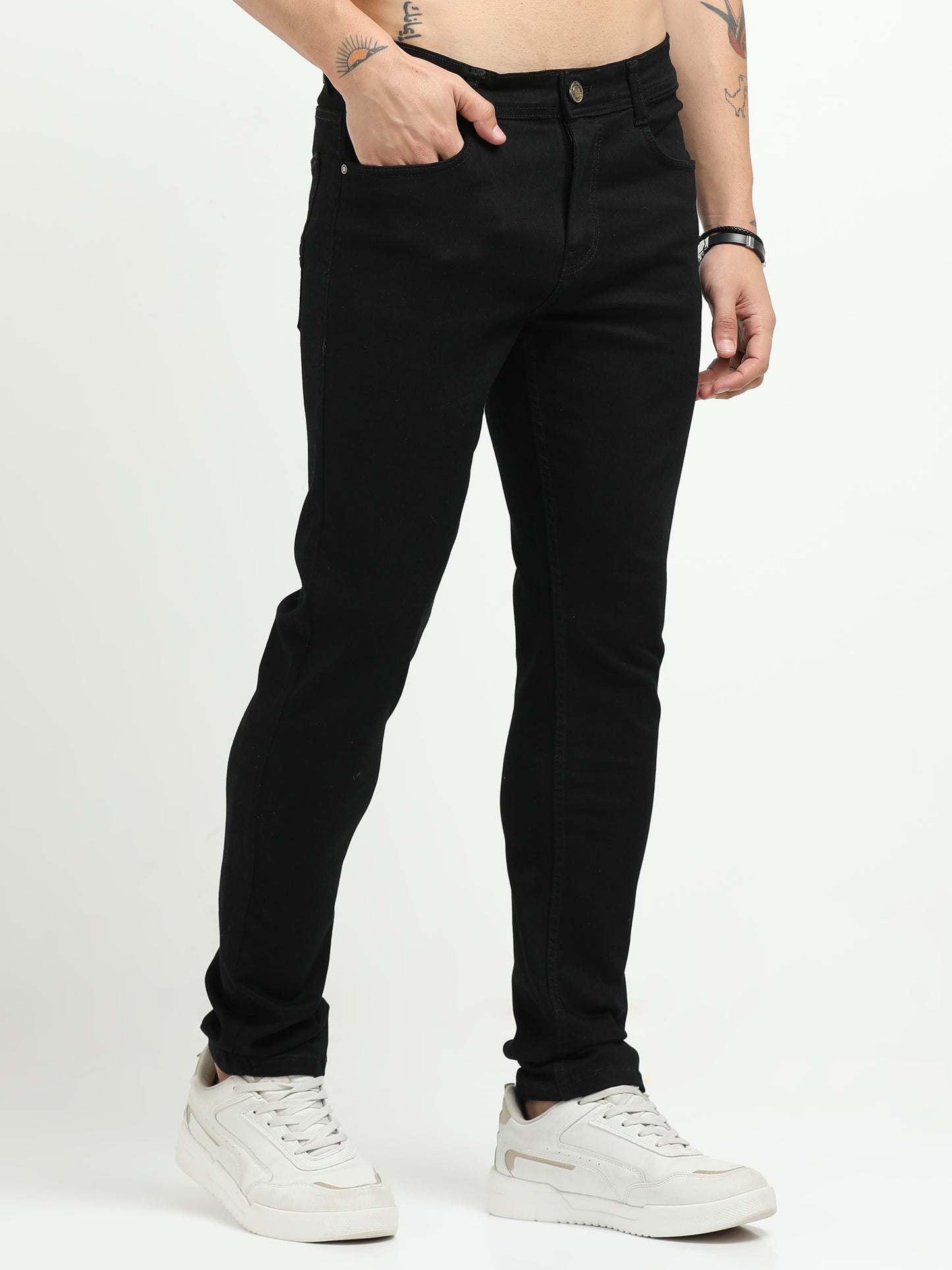 Men’s Slim Fit Denim Jeans – Black
