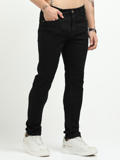 Men’s Slim Fit Denim Jeans – Black