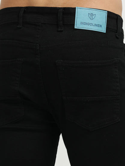 Men’s Slim Fit Denim Jeans – Black
