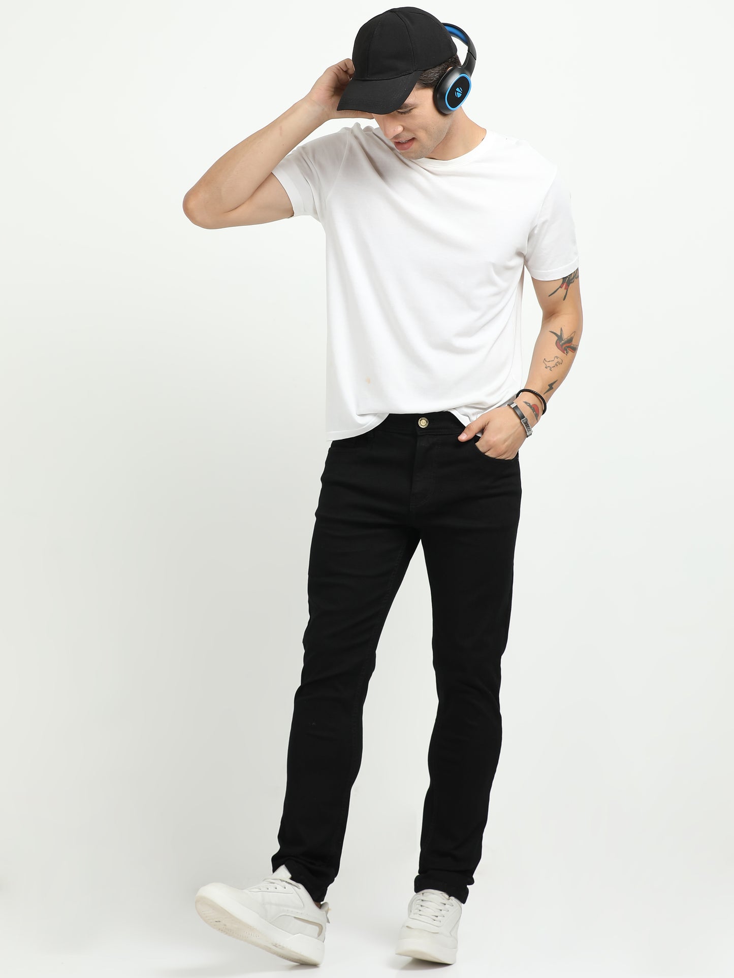 Men’s Slim Fit Denim Jeans – Black